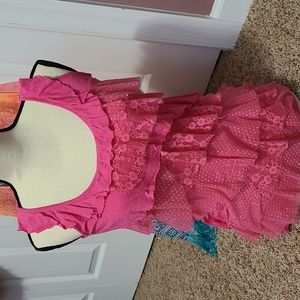Pink lacey top size small